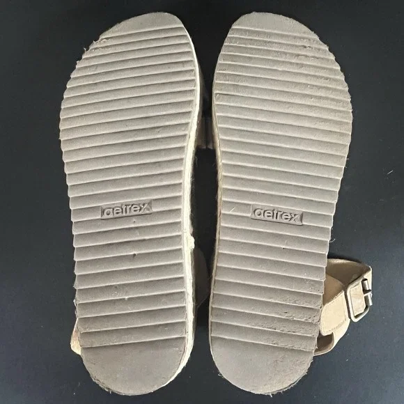AETREX Leather Paula Arch Support Platform Sandals Espadrille EU 40 US 9-9.5 - Picture 11 of 11